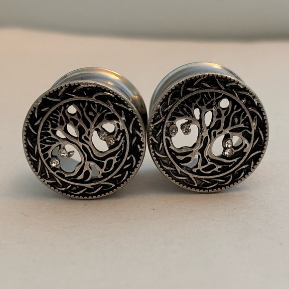 Tree of Life Flared Plugs - Picture 2 of 7
